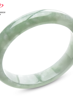 豪8印象P26048P295翡翠手镯圈口56.9mm冰糯种浅绿天然缅甸玉镯