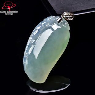 豪8印象手镯之家M25280M525翡翠福瓜吊坠天然冰种甜绿玉福瓜挂件