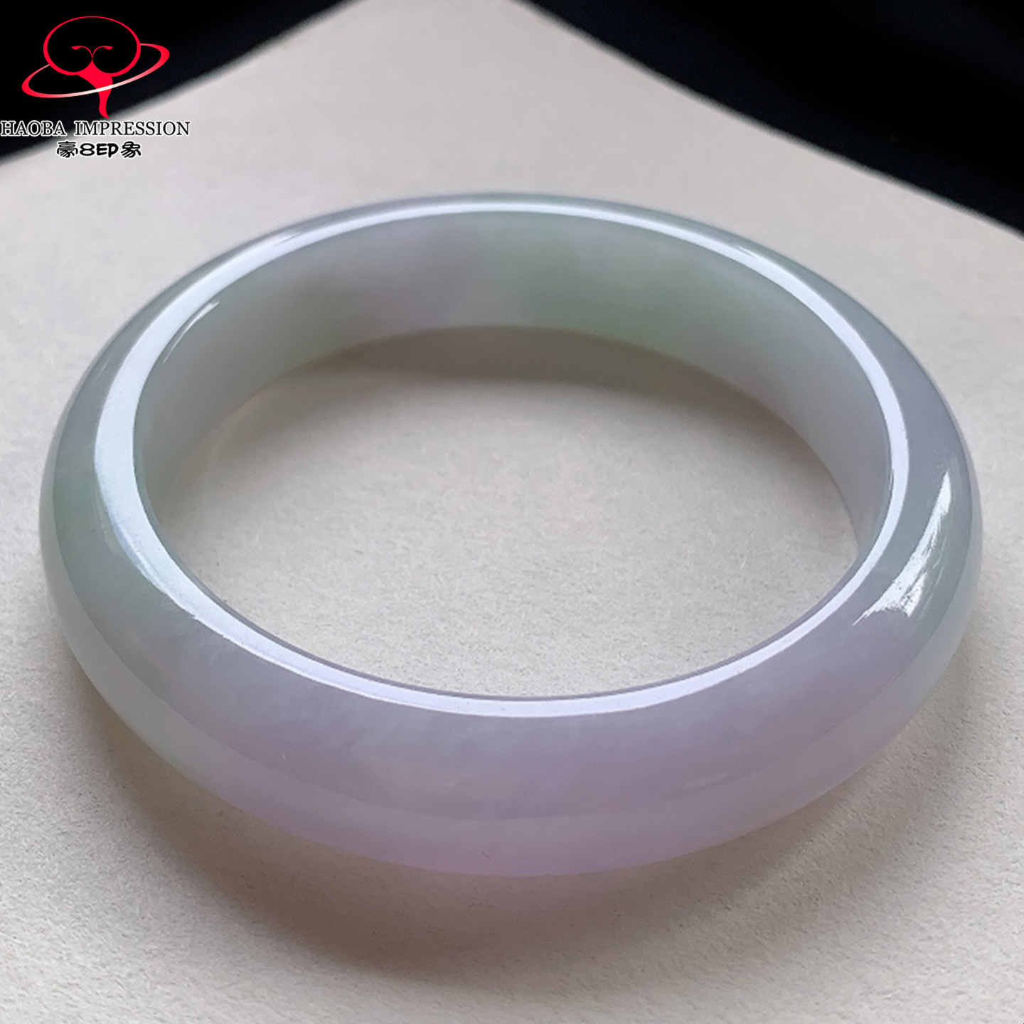 豪8印象V26420V569翡翠手镯圈口60.8冰粉紫罗兰天然A货缅甸玉镯子