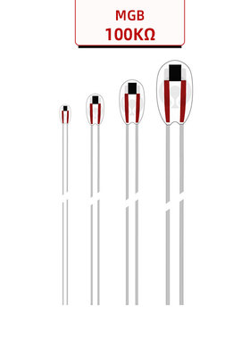 MGB NTC 3950 单端玻封热敏电阻5K 10K 20K 30K 50K 100K 200K