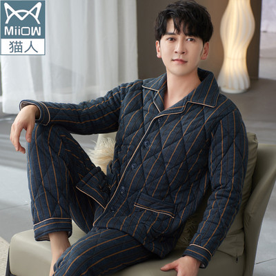 猫人【商场同款】三层夹棉袄纯棉