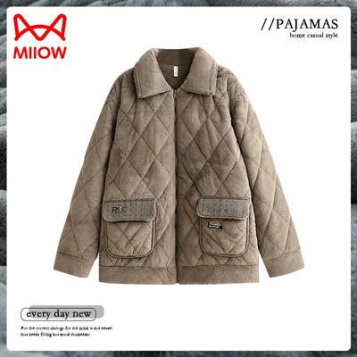 猫人睡衣男单件三层加厚保暖夹棉