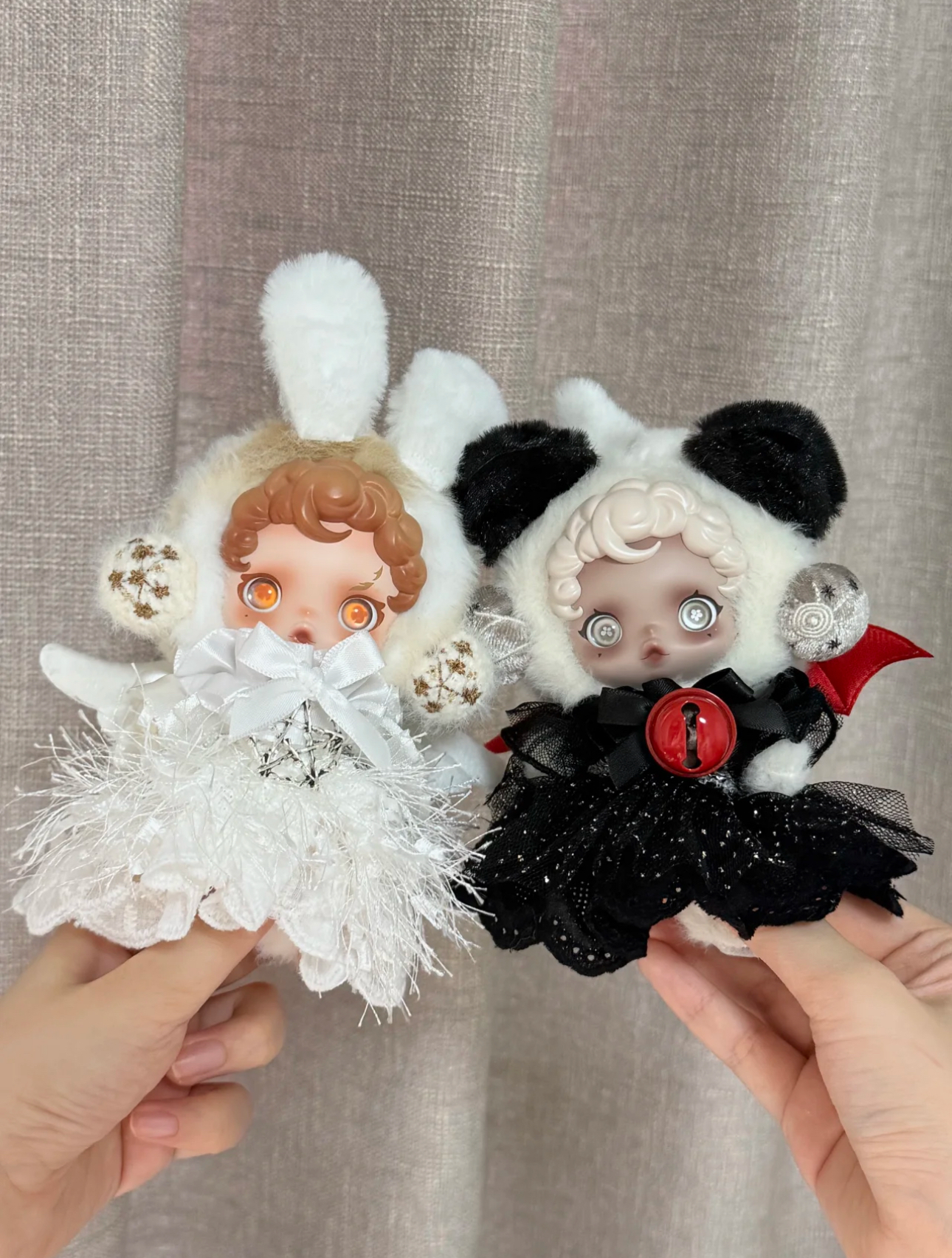 【手工定制】SP娃衣光织园着痕胧雾摇滚乐skullpanda娃娃搪胶衣服