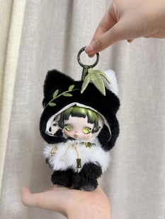 【手工定制】SP娃衣光织园skullpanda吊卡毛绒熊怠怠娃娃衣服头饰