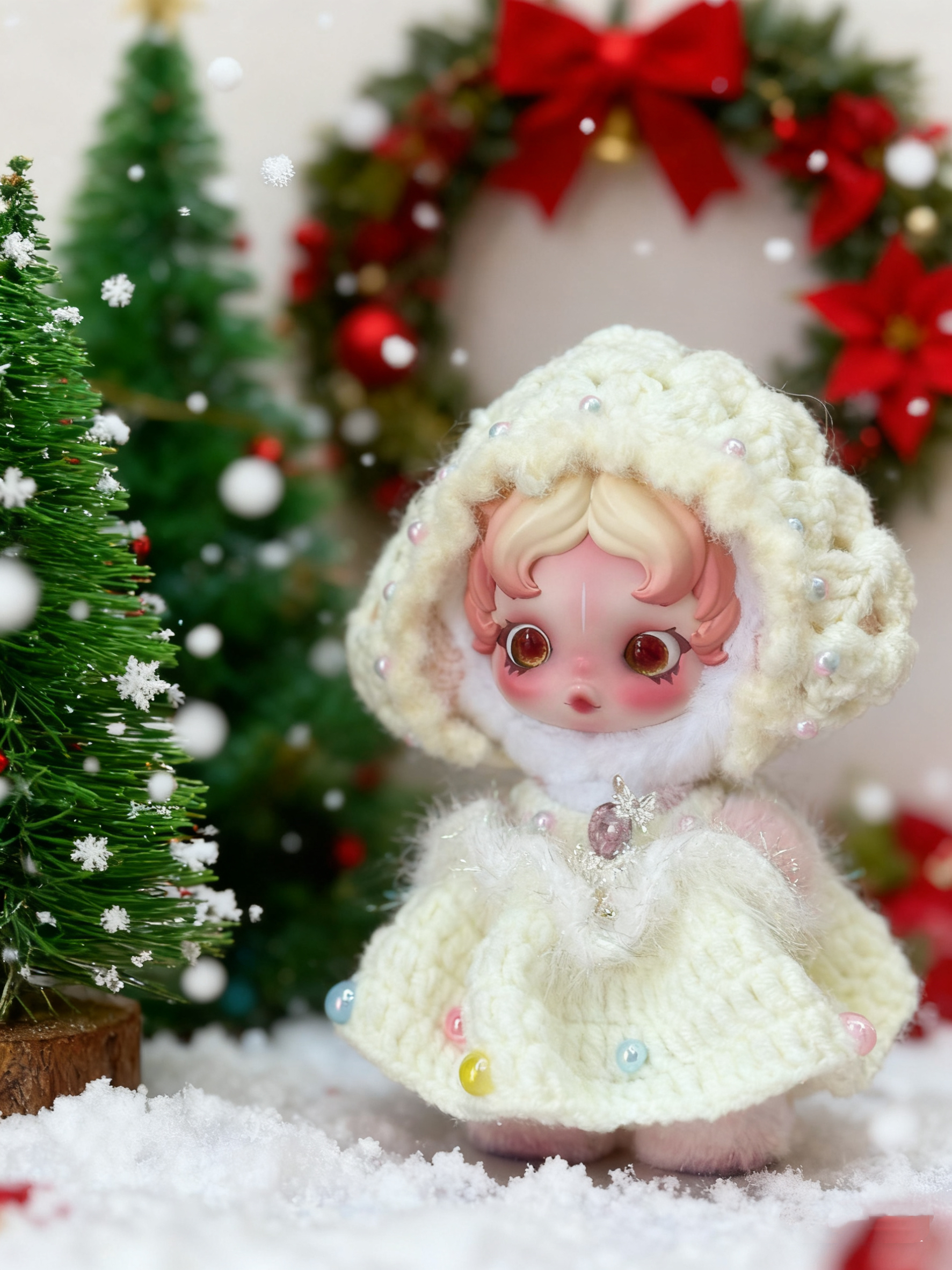 【手工钩织】SP娃衣不眠剧场抱抱幽灵光织园skullpanda搪胶衣服