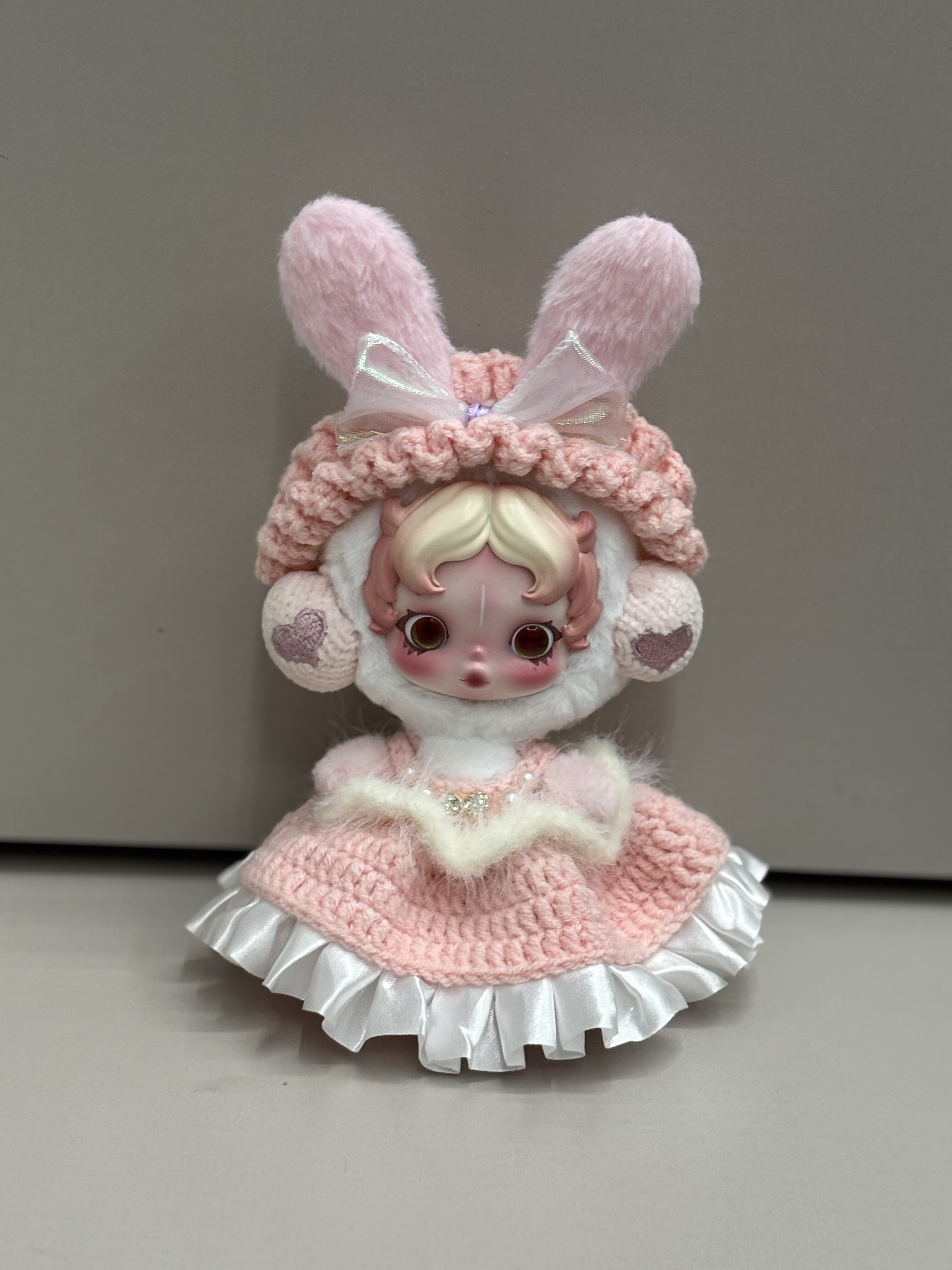 【手工钩织】SP娃衣不眠剧场抱抱幽灵光织园skullpanda搪胶衣服