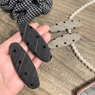 秋冬百搭bb夹复古简约碎花夹网红气质小发夹发卡