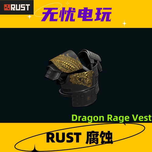 Rust腐蚀皮肤 二级甲皮肤龙怒 路标夹克 Dragon Rage Vest 非掉宝