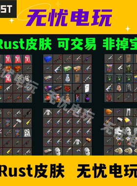 Rust腐蚀皮肤 AK MP5 睡袋 卷帘门 箱子熔炉 非掉宝 打包回收皮肤