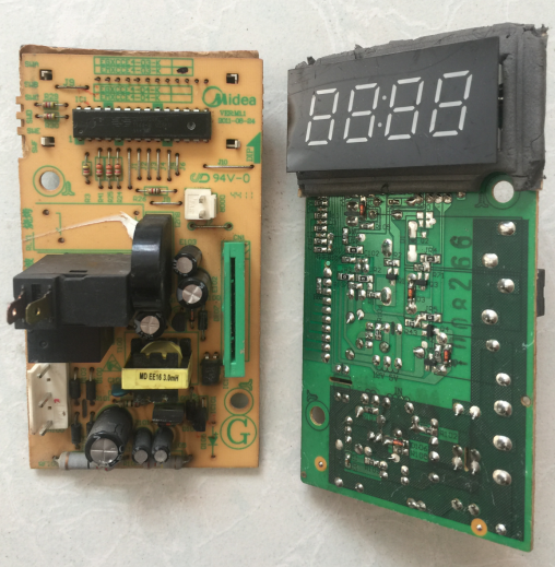 拆机美的主板微波炉EM823LE3-NS EM720FF2-NG1电脑板EMXCCE4-03-K