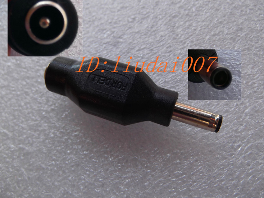 DC转接头,可将适配器或者移动电源插头为DC5.5*2.1mm或者DC5.5*2.5mm接口的接为DELL超级本DC4.5*3.0mm的电源接口