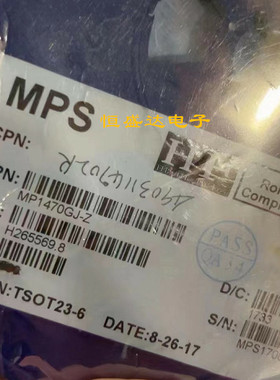 MP1470GJ-ZMPS/美国芯源 丝印ADJE SOT23-6 开关电源芯片全新原装