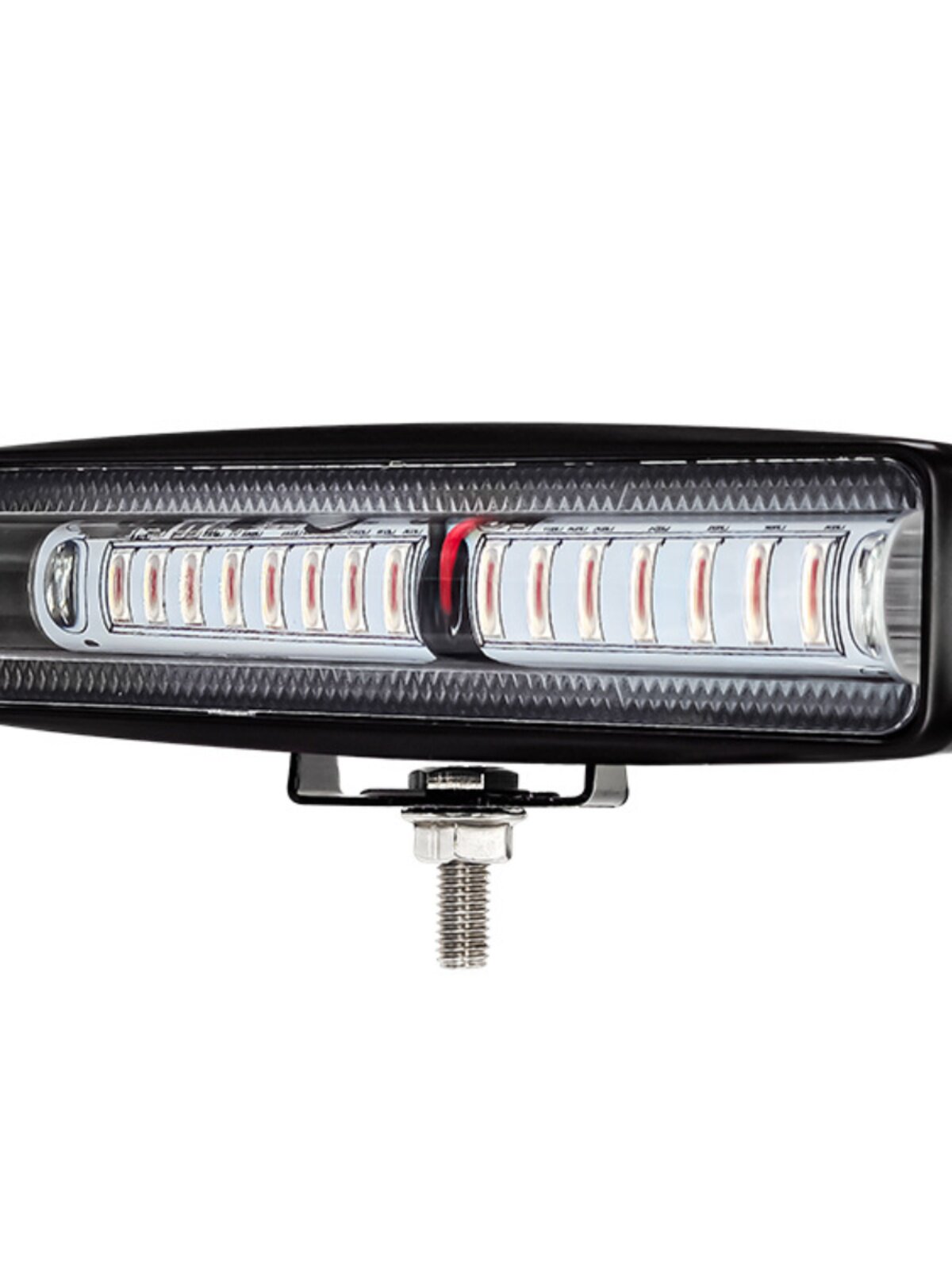 15LED 슈퍼 밝은 비 눈부신 지게차 LED 경고등 빨간색과 파란색 빛 작업 영역 신호등 12-80V 스트립 빛