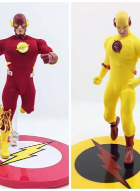 DC Mezco 蚂蚁 红色 黄色 6寸 布衣 闪电侠 1代 可动手办摆件模型