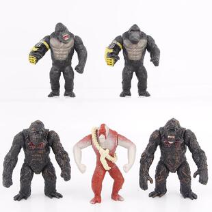 哥斯拉大战金刚2 帝国崛起 刀疤王机械臂大猩猩 手办模型公仔玩具