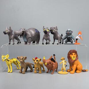 12款狮子王手办木法沙刀疤玩具公仔摆件迷你可爱辛巴丁满彭彭模型