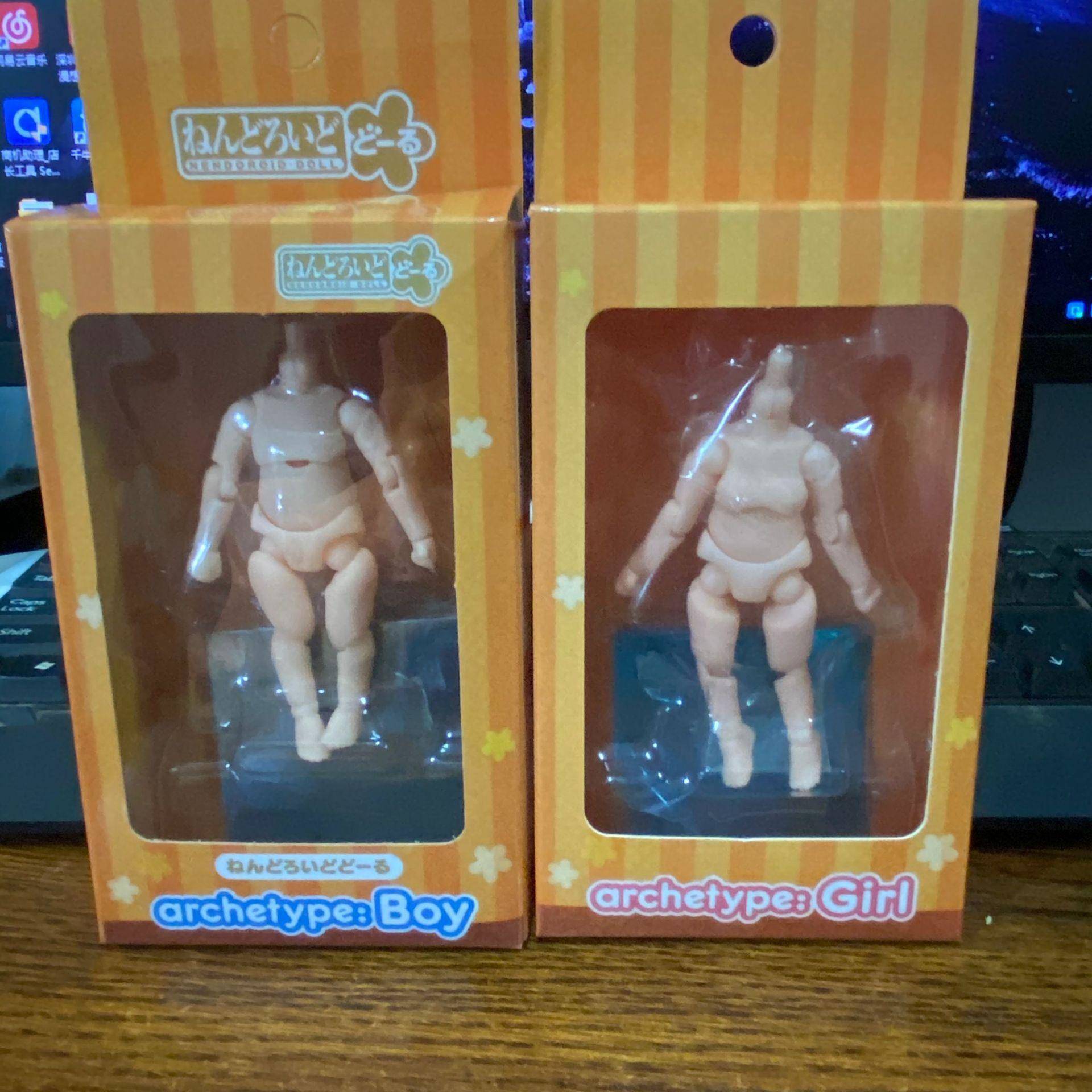 无头素体GSC 粘土人Doll 娃 素体 男 女 archetype Q版可动