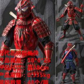 名将 忍者武士 Spider Man 名将蜘蛛侠红色 武者造型盒装可动手办
