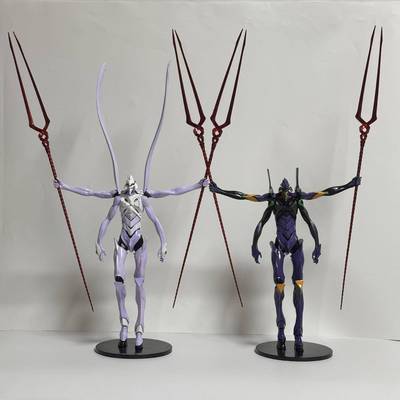 外贸跨境拟神暴走十三号机朗基奴斯双枪超大雕像手办模型摆件