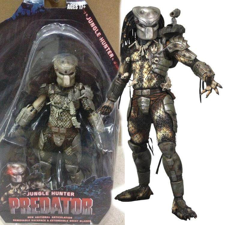 NECA7寸铁血战士25周年Predator P1元祖 战损 张嘴铁血 手办模型
