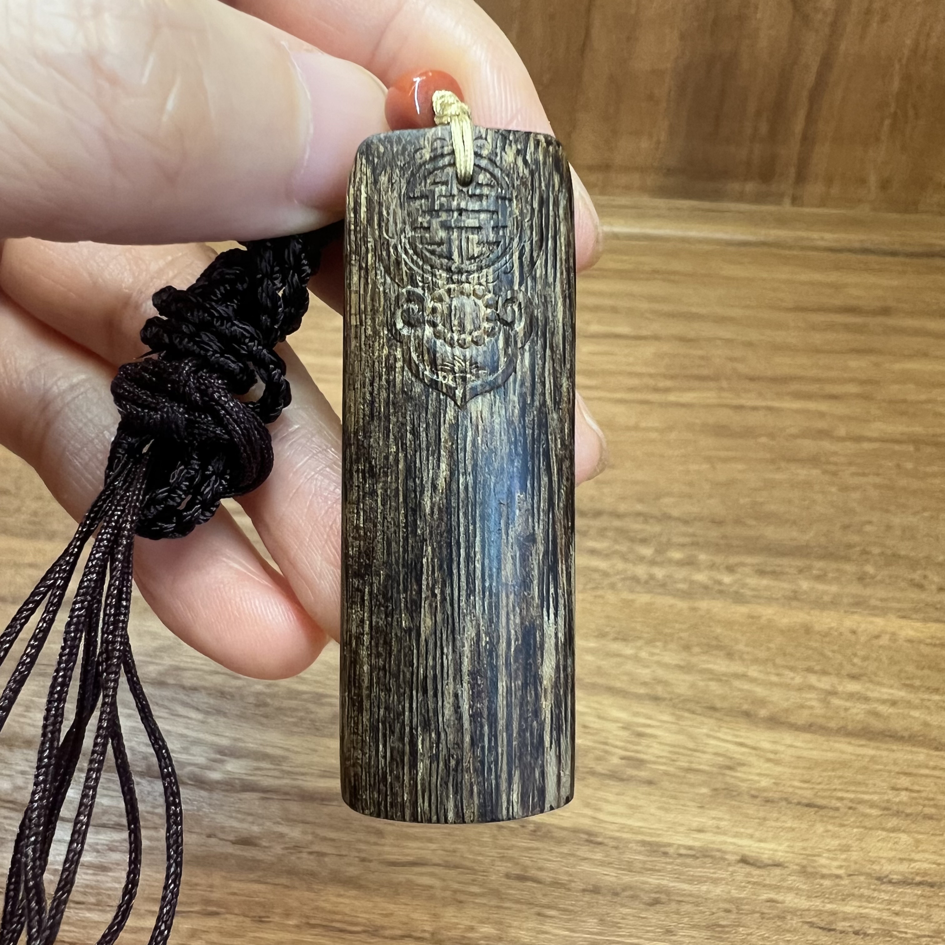 博物馆文莱素牌吊坠挂件沉水级3.7g天然沉香吊坠孤品沉香