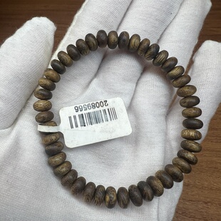 天然沉香手串绿奇楠种植料算盘珠手串0.6单圈