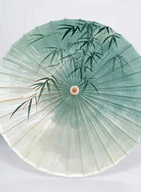 非遗手工油纸伞晴雨两用舞蹈道具汉服走秀中式国风古风伞墨染天青