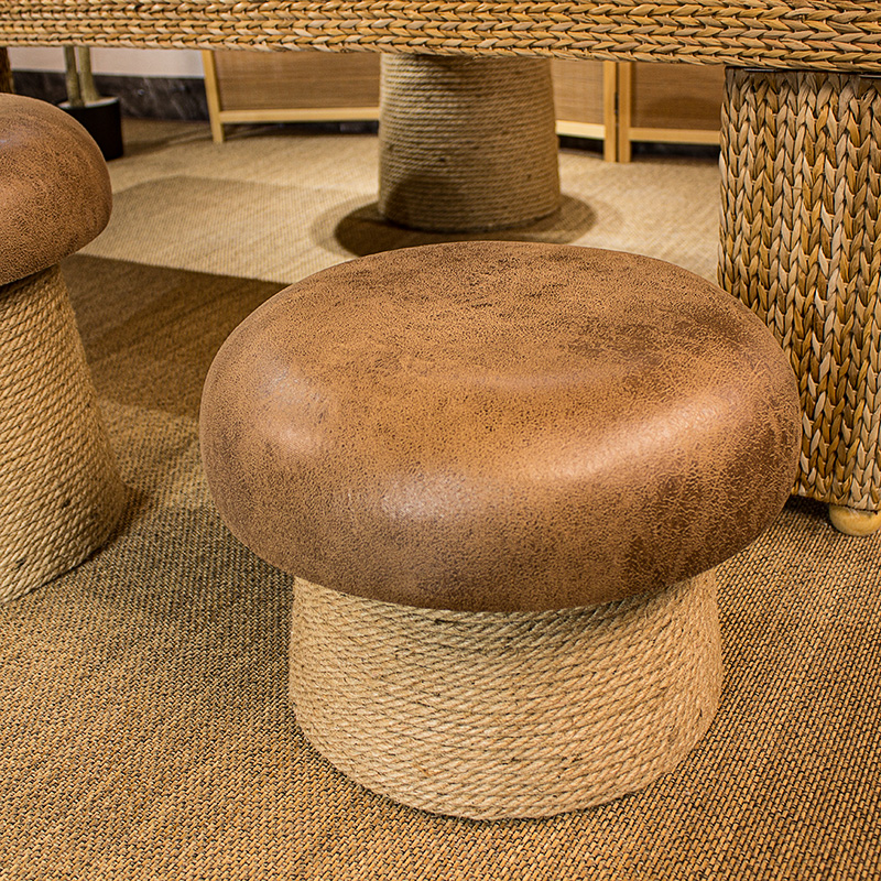 黄麻蘑菇坐凳矮凳家用凳子