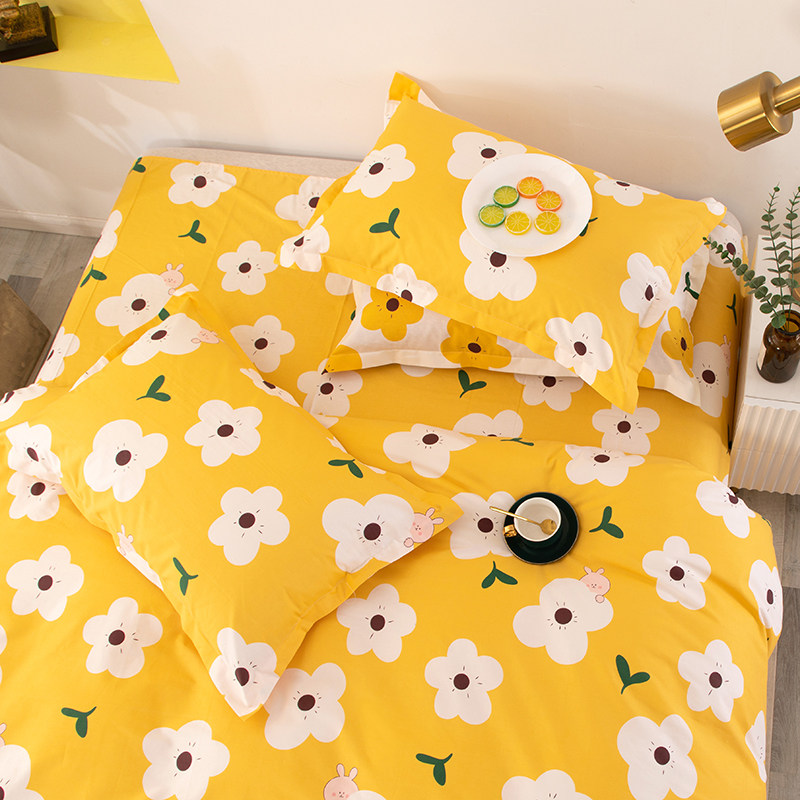 花语180x200四季通用简约儿童田园被套床单可配四件套斜纹加厚40S,床上用品,床单,淘宝优惠券,粉丝福利购,淘宝优惠卷