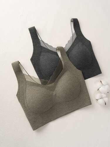 小胸加厚女内衣防下垂收副乳聚拢提拉无钢圈无尺码背心式美背文胸