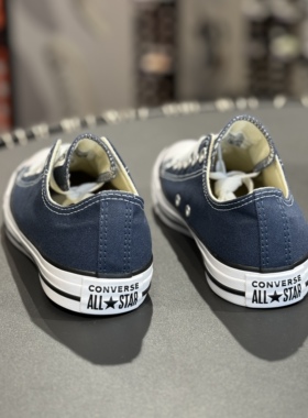 匡威Converse经典男女情侣休闲运动复古百搭蓝色低帮帆布鞋102329
