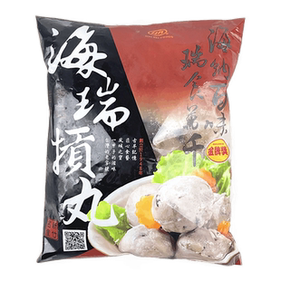 台湾新竹风味 冠运 海瑞贡丸 台式香菇贡丸600g 火锅麻辣烫食材