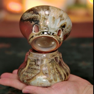 林峰老师柴烧茶杯子 黄陶 多只选 150ml柳腰杯