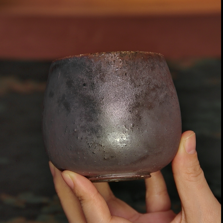 窑汗 松针纹墨彩金钟杯特162号（带福包） 林峰老师柴烧杯上新,餐饮具,茶杯,淘宝优惠券,粉丝福利购,淘宝优惠卷