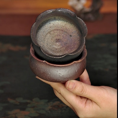 花口杯 多只可选 林峰老师柴烧杯子