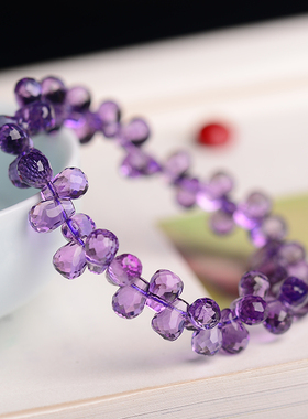 天然紫水晶手串假一赔十