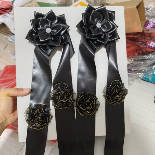 高档镜框花 纯手工 绸缎 白事 殡葬用品 灵堂布置 立体 遗像花