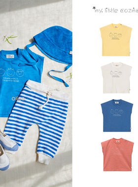 折扣款 现货西班牙My Little Cozmo 婴儿童有机棉可爱短袖T恤