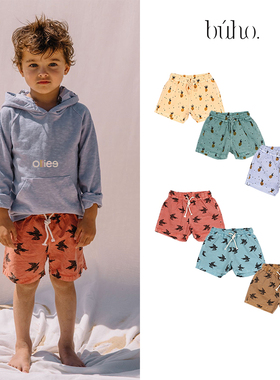 折扣款 现货西班牙 Buho 婴儿男童女童沙滩裤休闲短裤