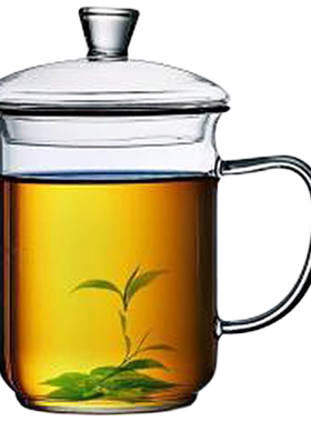 带盖玻璃茶缸高硼硅可明火电陶炉