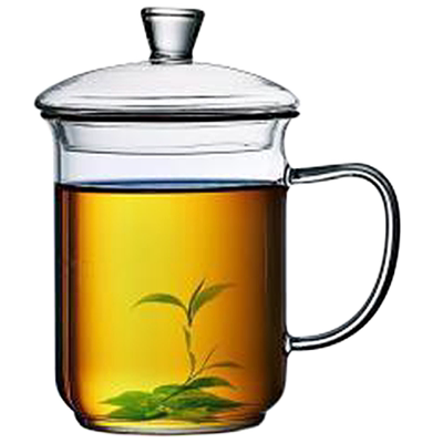 带盖玻璃茶缸高硼硅可明火电陶炉