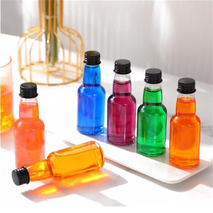 迷你塑料小酒瓶分装瓶油醋瓶试饮瓶旅行户外便携瓶小瓶子防碎酒瓶