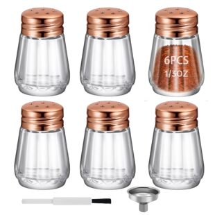 10ml迷你玻璃撒料瓶带孔调料瓶撒粉罐烧烤佐料瓶厨房烹饪家用