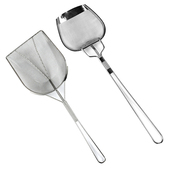 不锈钢方形油渣铲家用捞渣网捞渣勺滤油漏M勺厨房鸡排炸鸡薯条油