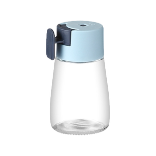 新款定量控盐瓶按压式调味罐密封调料盒食盐罐锥形调料罐厨房用品