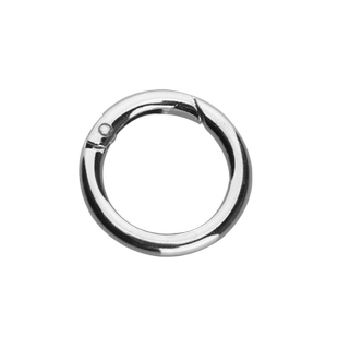 3.5CM合金开口圆环扣弹簧扣加粗开口圈钥匙扣登山钥匙圈DIY快挂扣