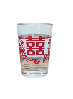 喜字玻璃杯结婚杯敬酒杯敬茶