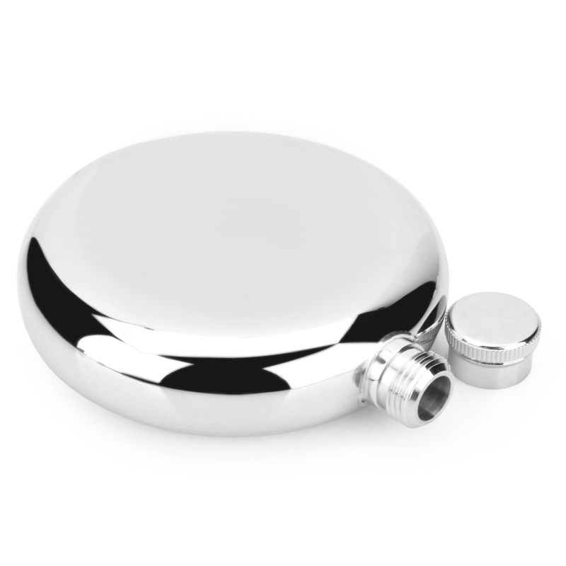 男士随身酒壶XO白兰帝照明5OZ酒瓶扁圆形便携小酒壶