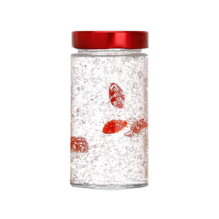 细长直身银盖燕窝瓶酱菜瓶果酱瓶鱼子酱瓶花胶奶冻玻璃瓶银色盖子