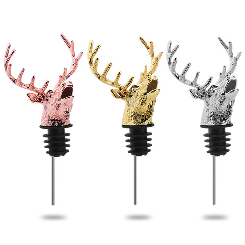 野格圣鹿鹿头酒嘴红酒酒吧瓶塞